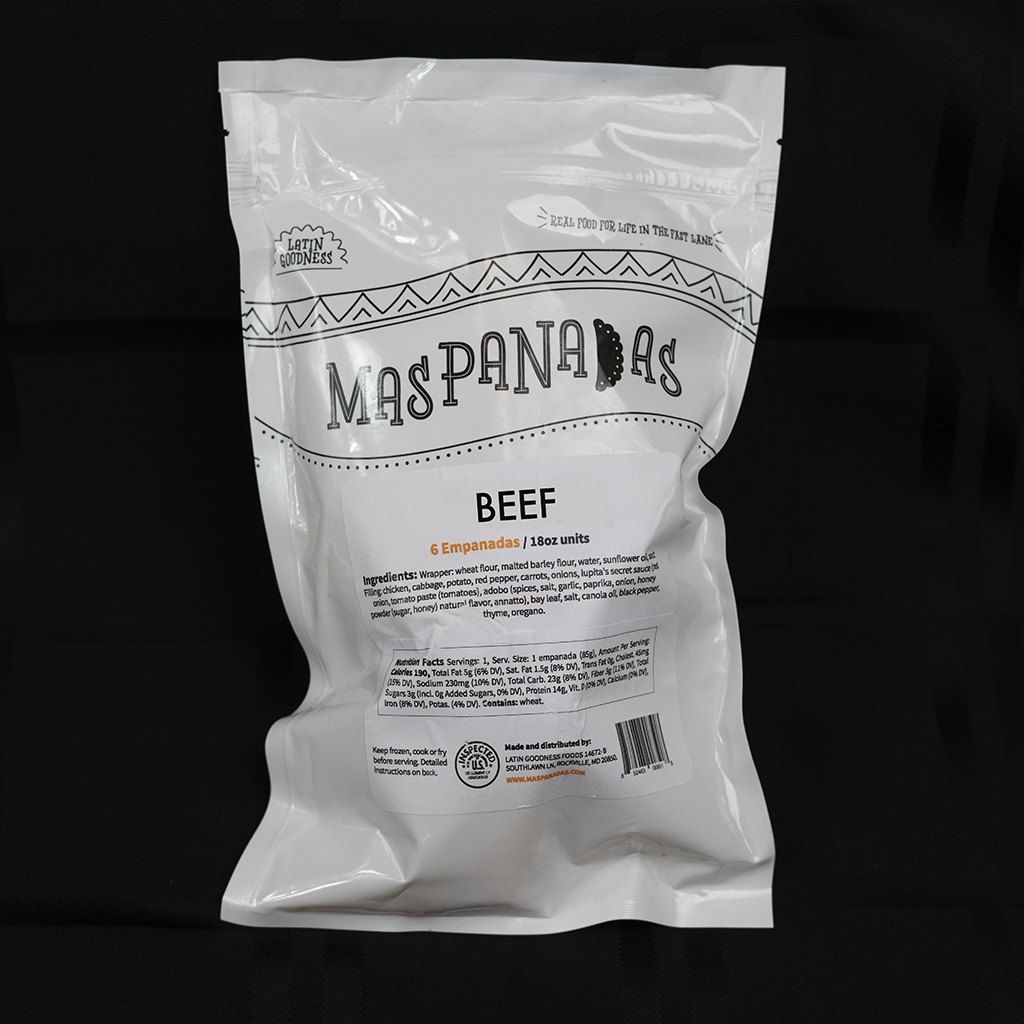 BEEF EMPANADAS RETAIL BAG 3oz-6 PACK