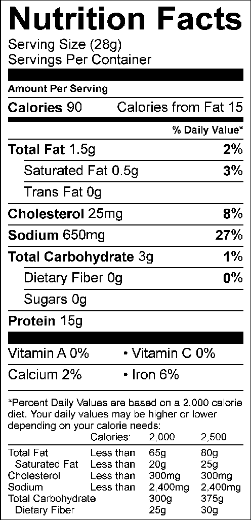 2.4oz All Natural Original Beef Jerky