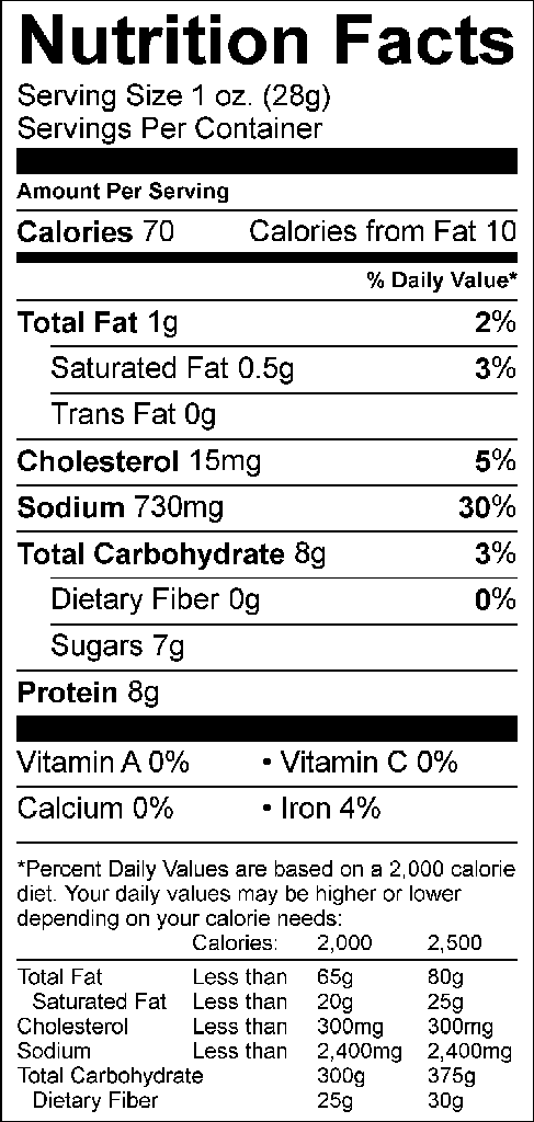 2oz Teriyaki Kippered Beef