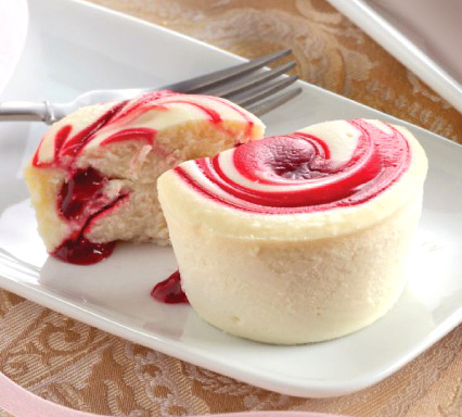 2.75"/4oz Individual Raspberry Cheesecake