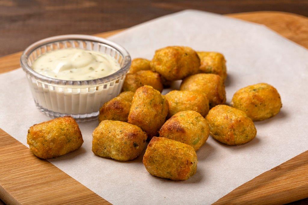 Cauliflower & Chickpea Veggie Tots