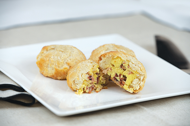 Mini Egg, Cheese & Bacon Biscuit