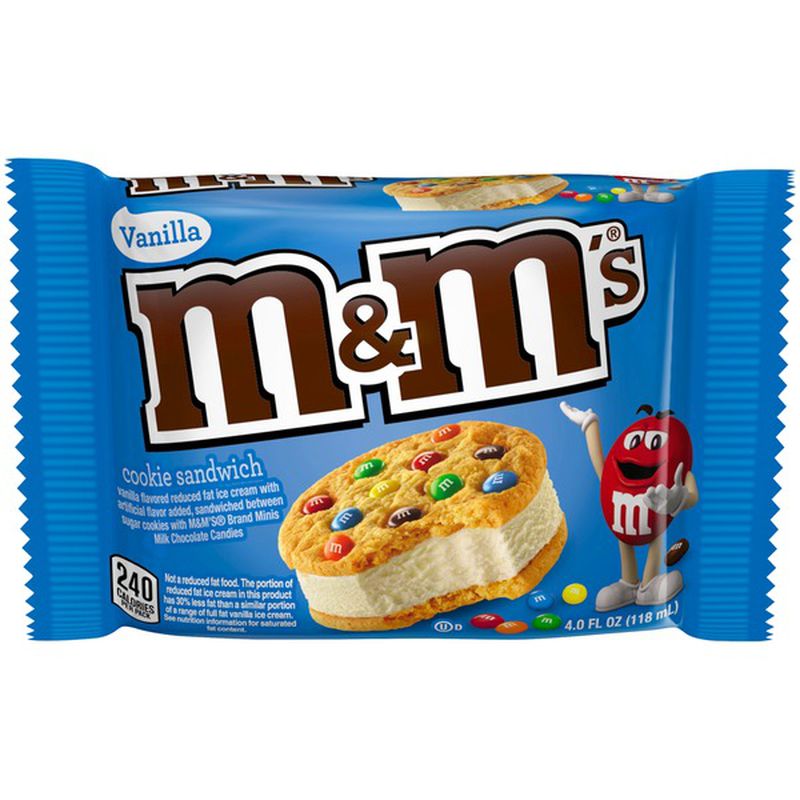 M&M Vanilla Cookie Sandwich