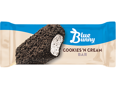 Blue Bunny Cookies N Cream Bars