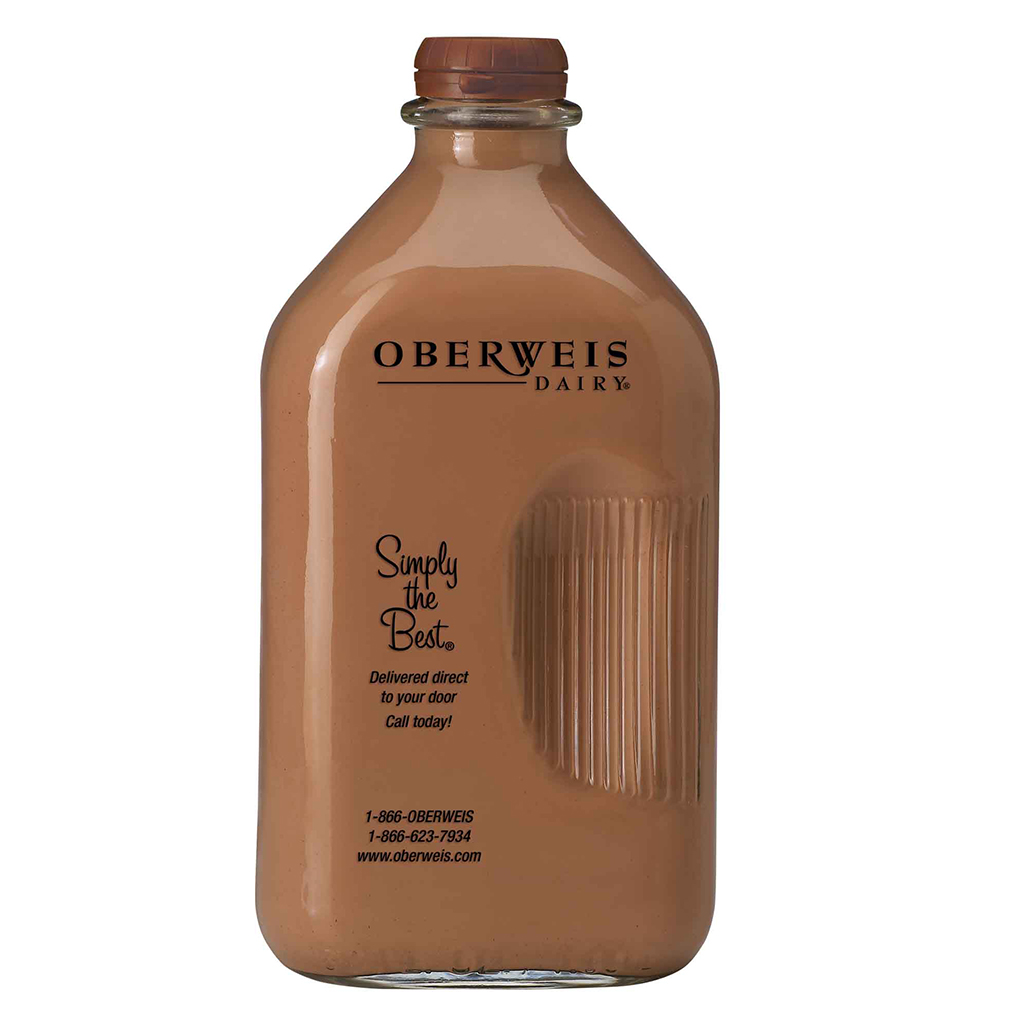 Chocolate Milk Glass 6/.5 gallons