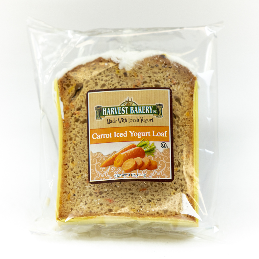 I/W Loaf Carrot Iced Yogurt 4oz. Slice