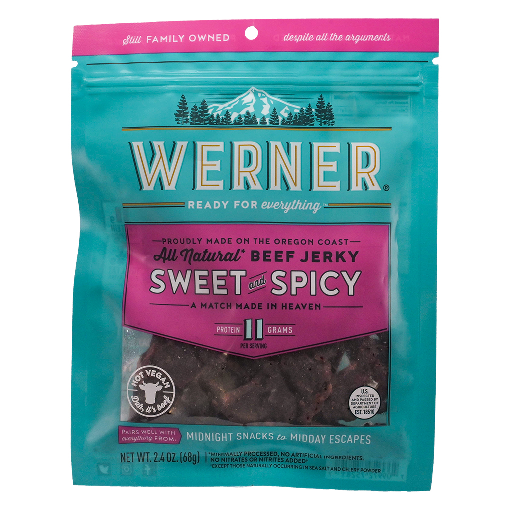 2.4oz All Natural Sweet & Spicy Beef Jerky