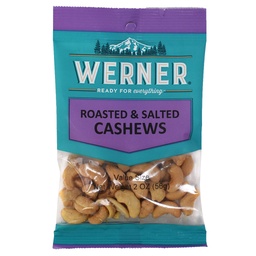 [WER00164] Value Size ROASTED SALTED CASHEWS 6/2oz