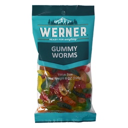 [WER00393] Value Size GUMMY WORMS 6/8oz