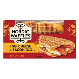 [NWF40100] Egg, Cheese & Bacon Waffle/Carton