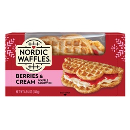 [NWF40300] Berries & Cream Waffle/Carton