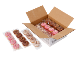 [DZR026982] Delizza Mini Donuts 3 Flavors Bulk