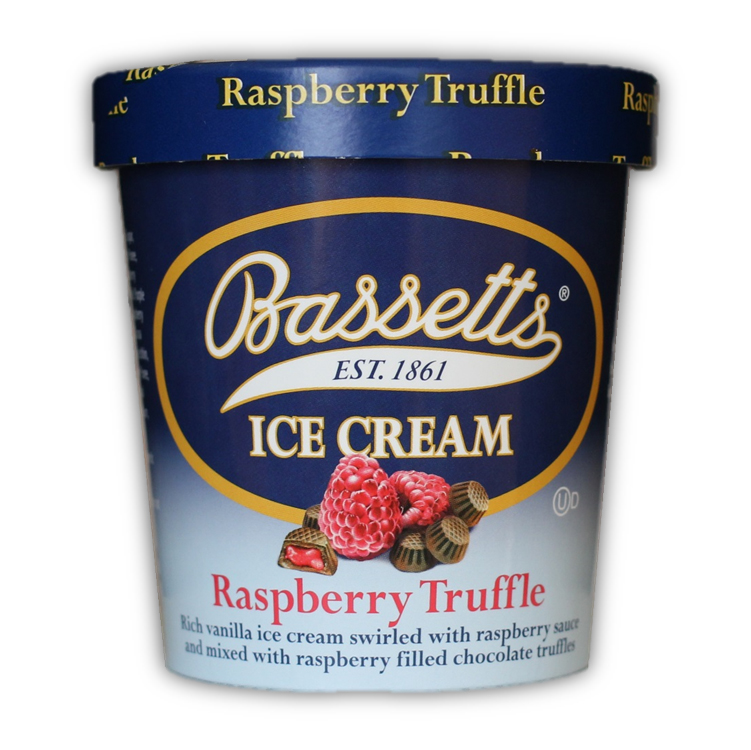 Bassett's Raspberry Truffle Ice Cream