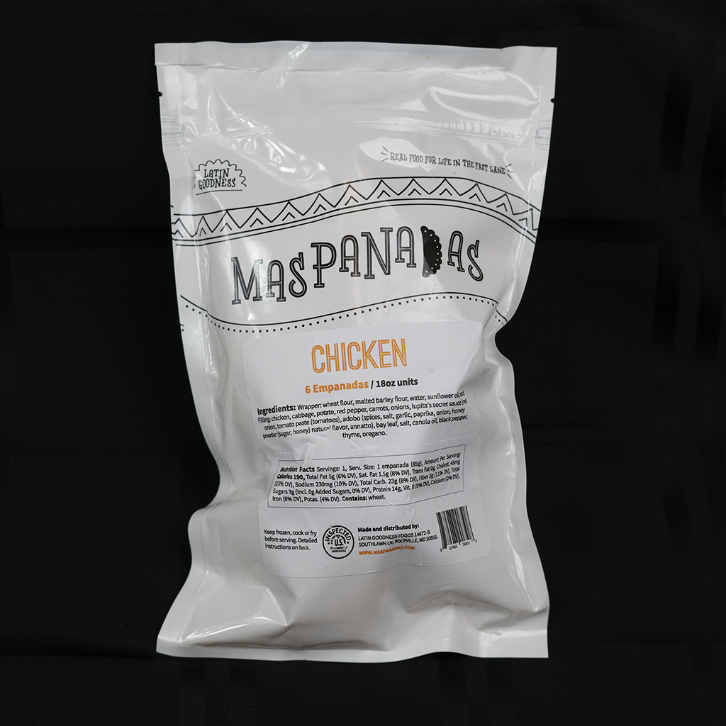 CHICKEN EMPANADAS BAG 3oz  - 6 PACK