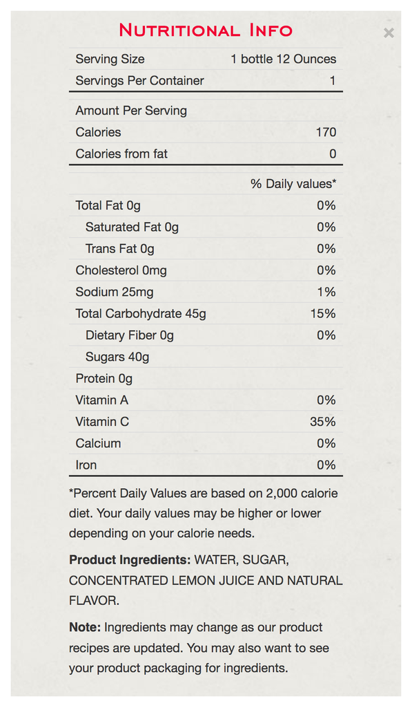 Single Serve Raspberry Lemonade 12/12oz.