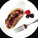 Apple Strudel with Mixed Berries - 18 inch