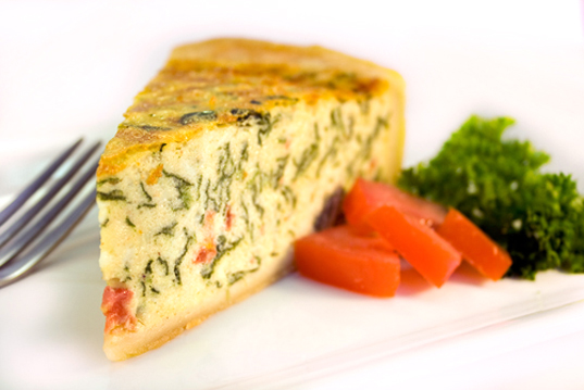 Spinach Tomato Quiche