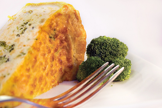 Broccoli Cheddar Quiche