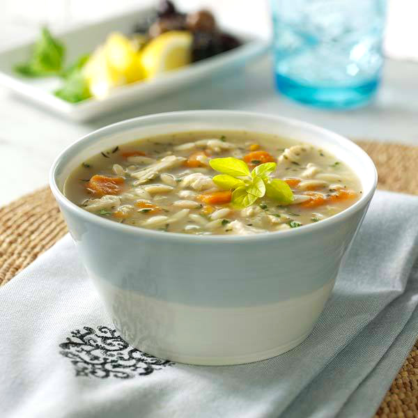 Greek Chicken Orzo Soup