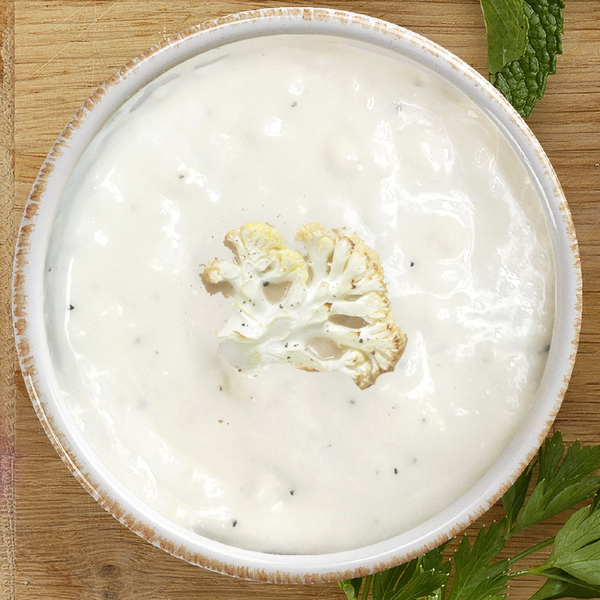 White Cauliflower & Cheddar Soup