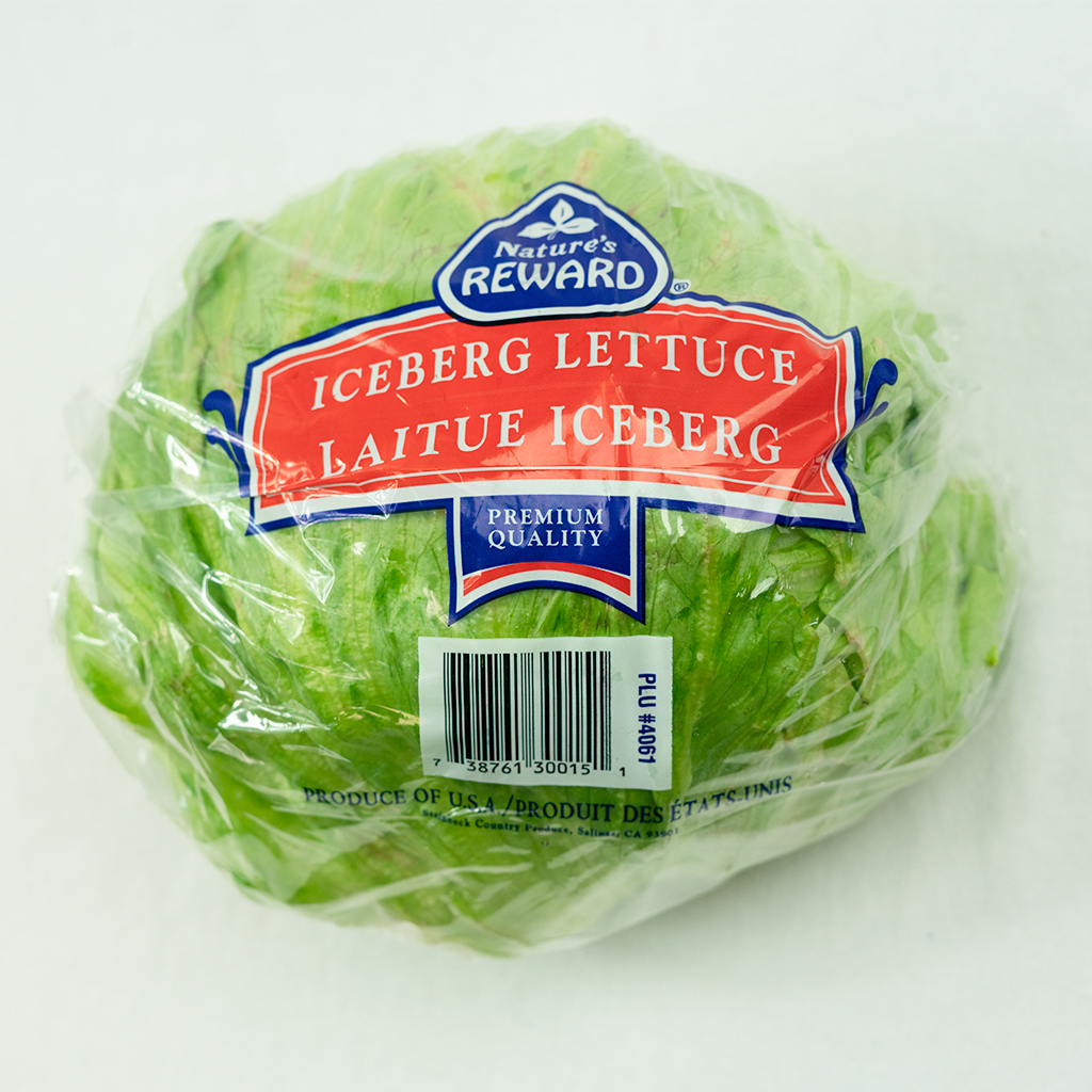 Iceberg Lettuce - Cello Wrapped