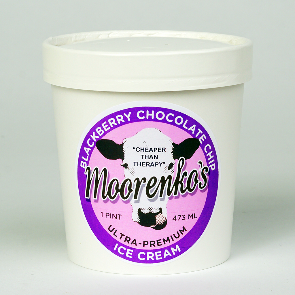 Blackberry Chocolate Chip Ice Cream