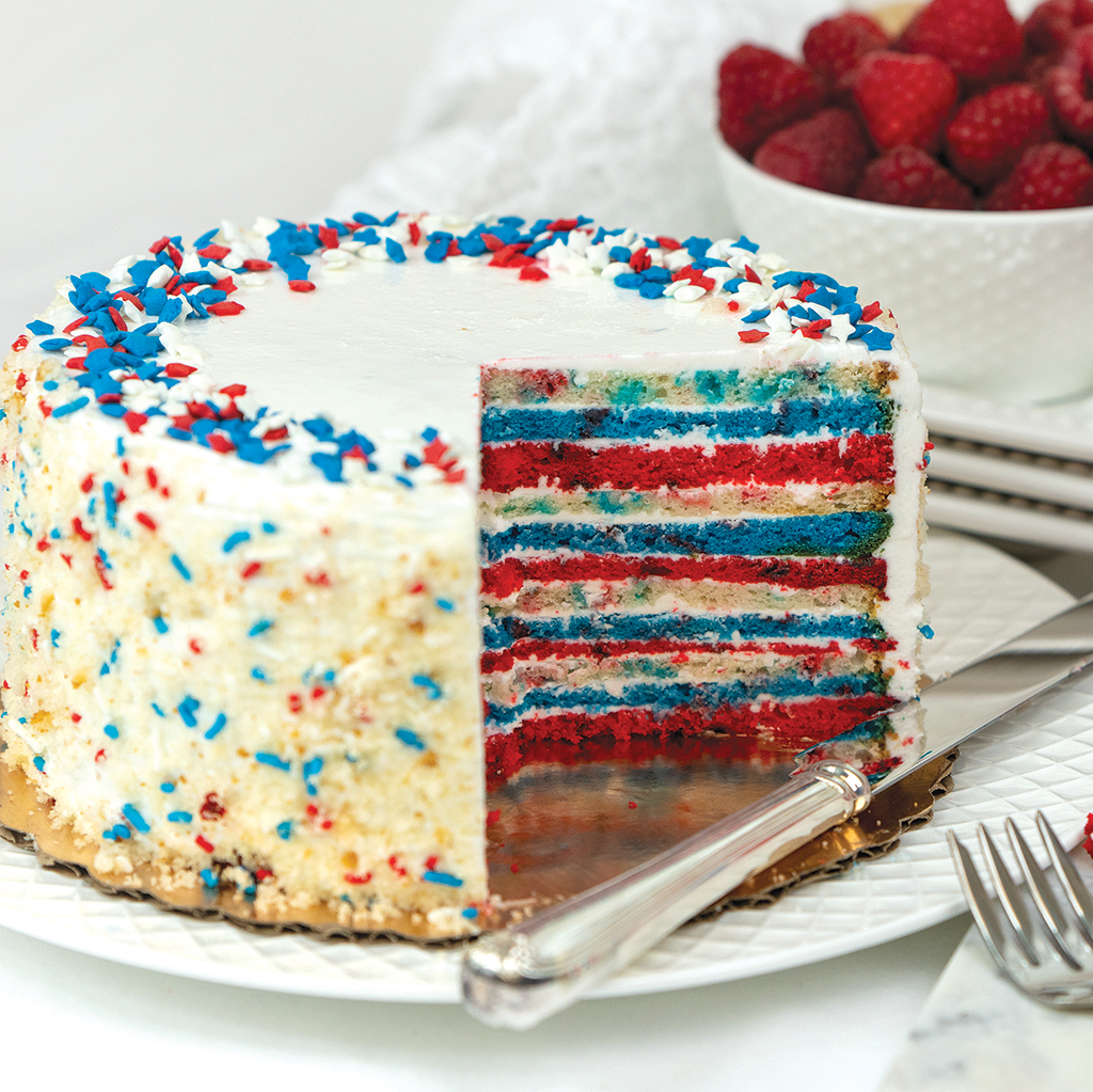 7" Smith Island Patriotic Cake