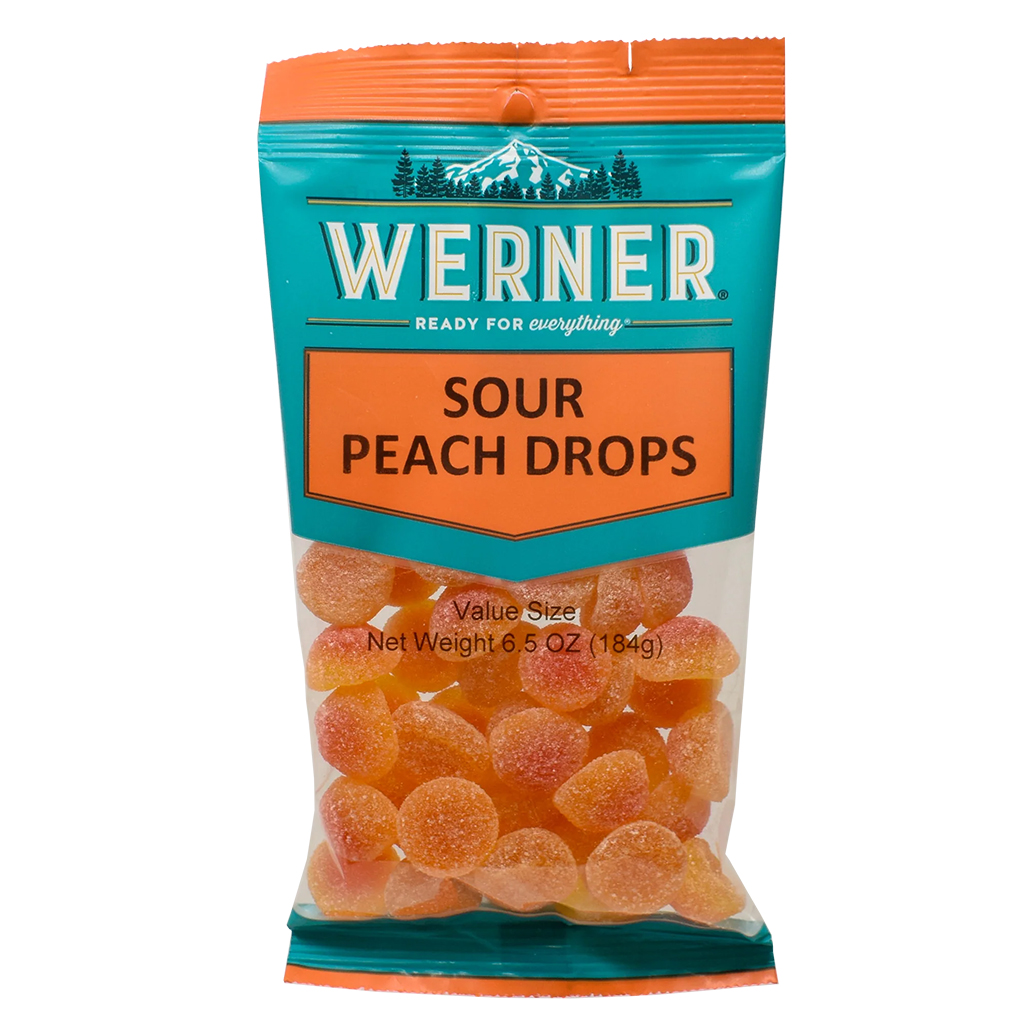 Value Size SOUR PEACH DROPS 6/6.5oz