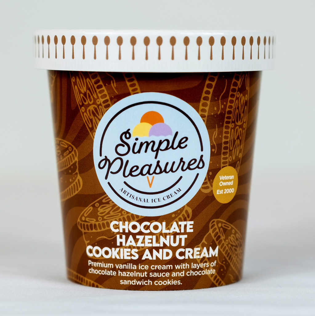 Chocolate Hazelnut Cookies and Cream Ice Cream