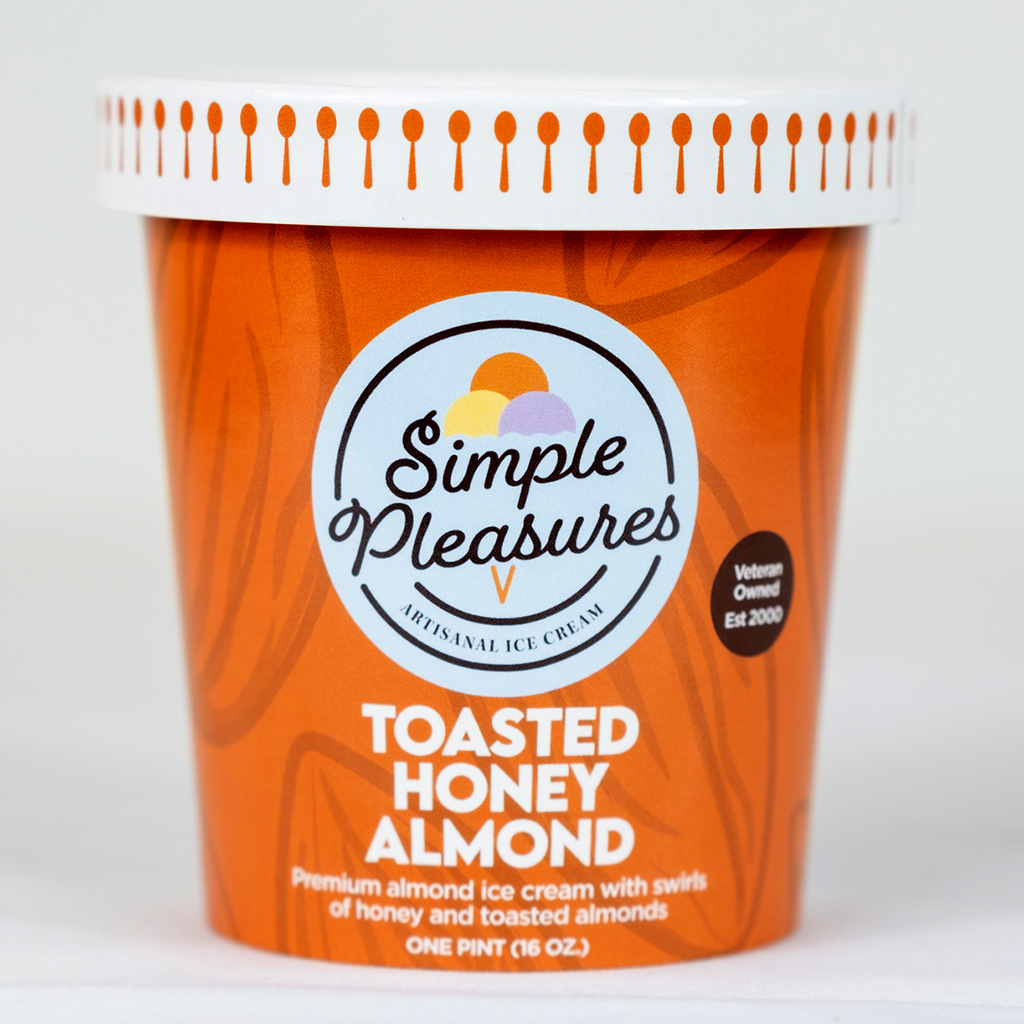 Toasted Honey Almond Ice Cream