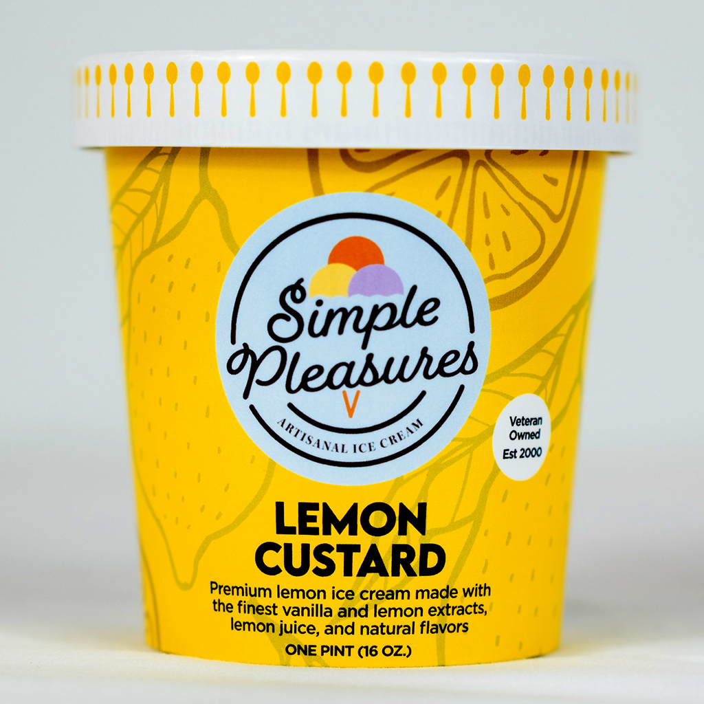 Simple Pleasures Lemon Custard Ice Cream