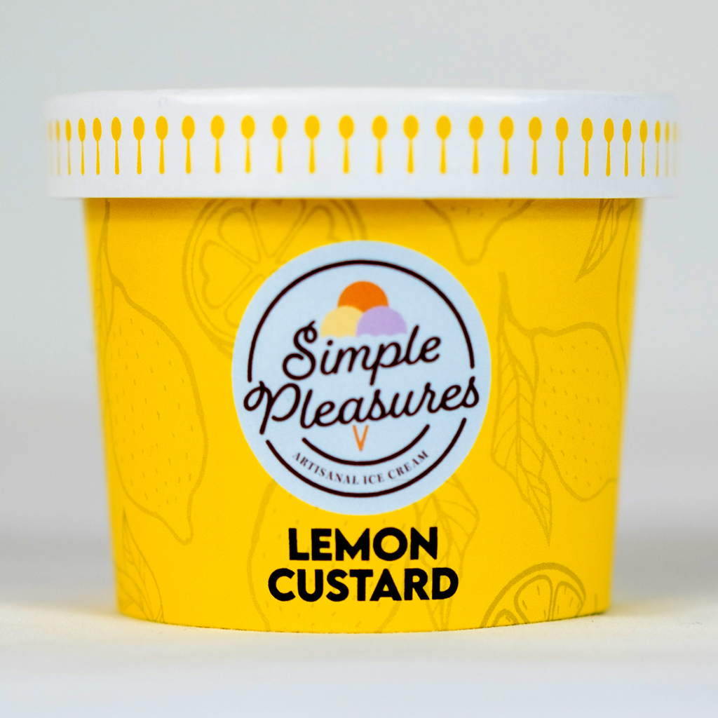 Simple Pleasures Lemon Custard Ice Cream