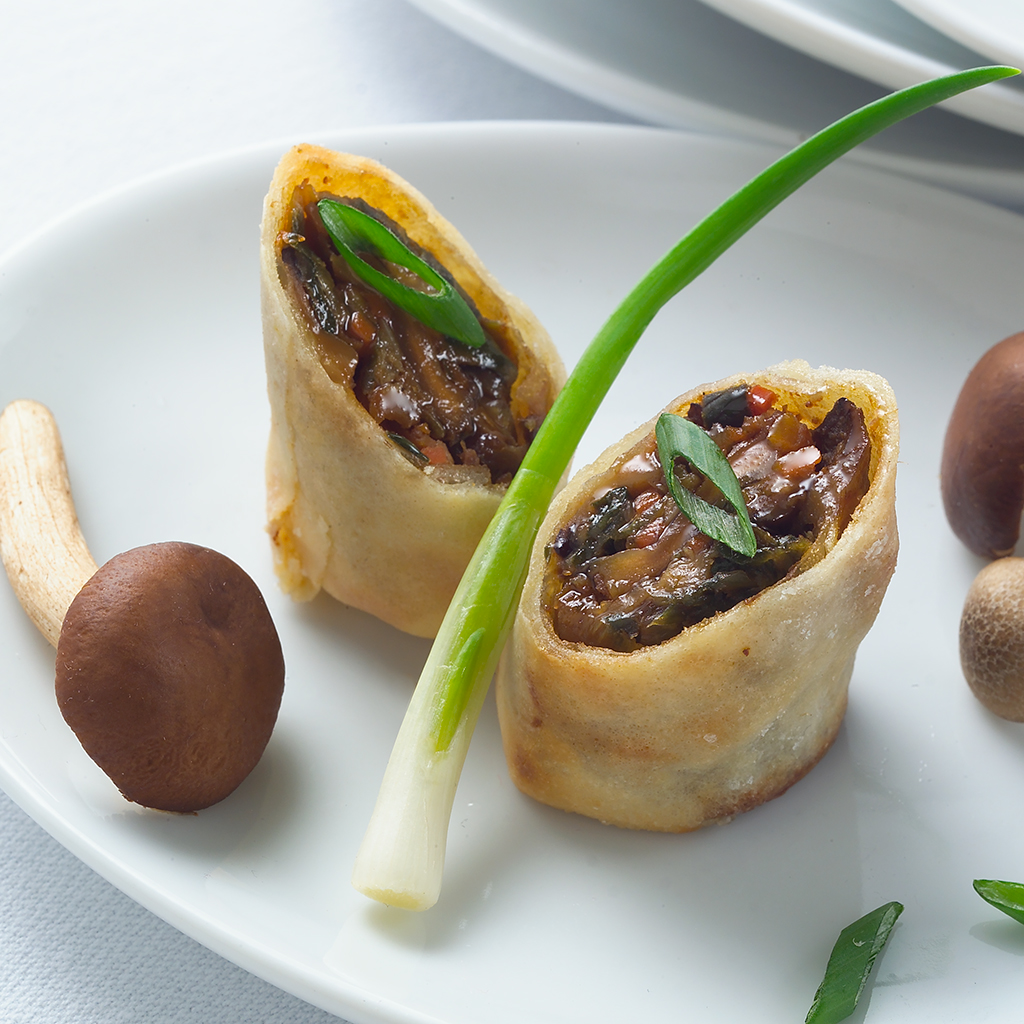 Shiitake and Leek Spring Roll