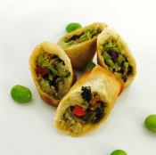 Vegetable with Edamame Spring Roll