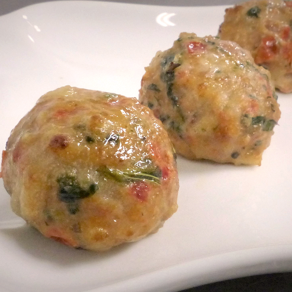 Chicken & Spinach Prosciutto Meatballs
