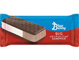[GEO2362] Blue Bunny Big Neapolitan Sandwich