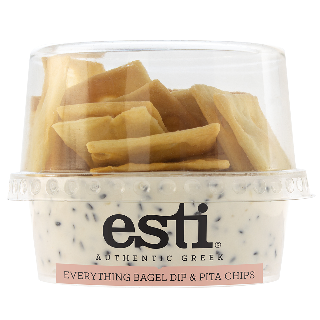 I/W Everything Bagel Dip with Pita Chips Soft Stuff Distributors
