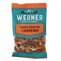 [WER00249] Value Size HONEY ROASTED CASHEWS 6/2oz