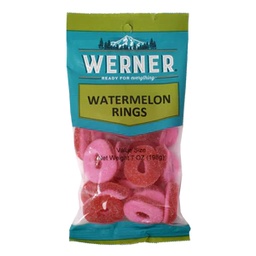 [WER01215] Value Size WATERMELON RINGS 6/6.5oz