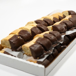 [CON962] Chocolate Dipped Almond Biscotti 5# Tray
