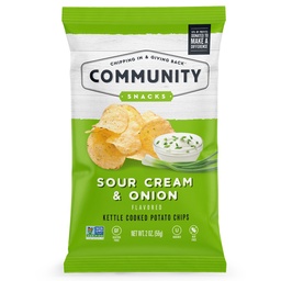[CS47157] Kettle Chip Sour Cream & Onion 2oz.