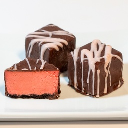 [CBG838] Raspberry Chocolate Dippers Cheesecake Squares
