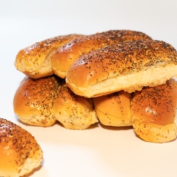 [AG0520] Everything Challah Hotdog roll 6" sliced