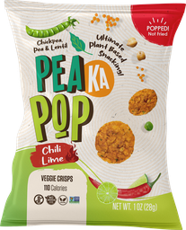 [PKPCHILILIME01] PeaKaPop Veggie Crisps Chili Lime 1 oz